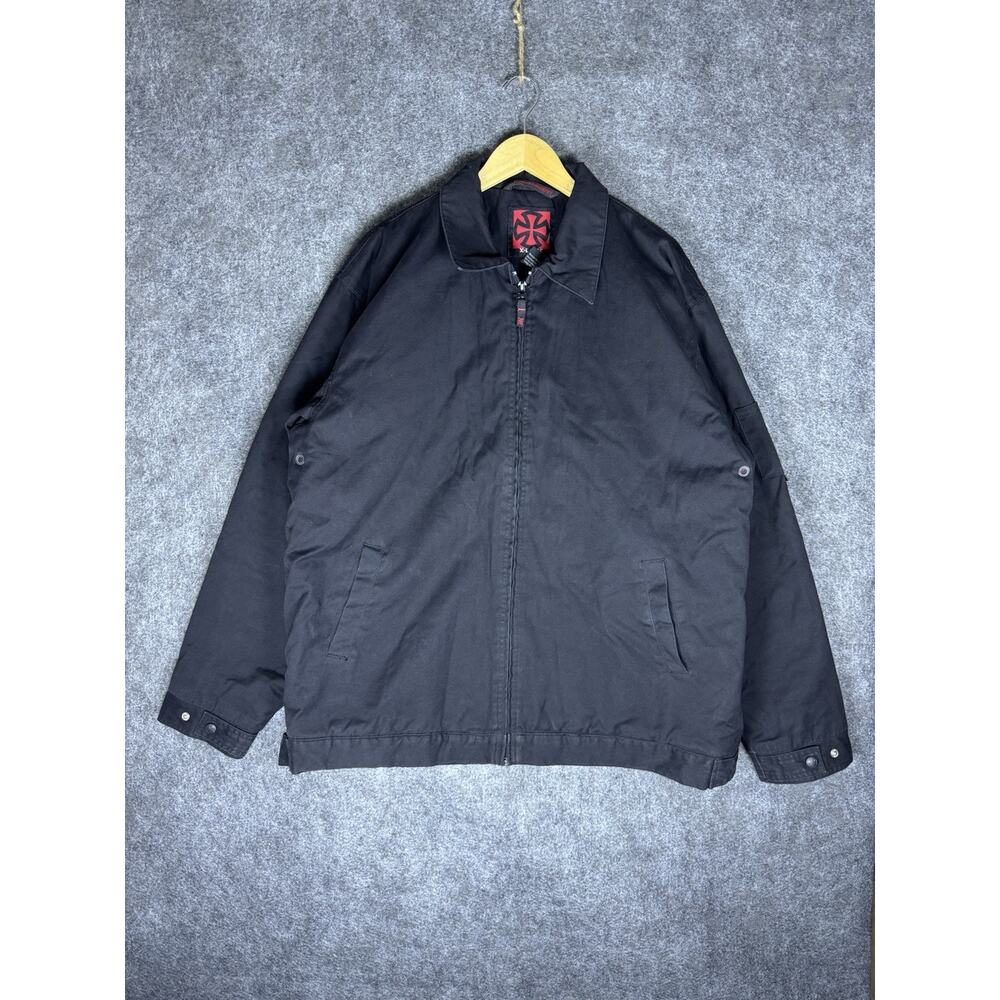 Vintage Y2K Independent Truck Company Bomber Black Jacket Men’s Size XL